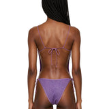 Costume intero Lumiere Maillot cut-out in lilla 