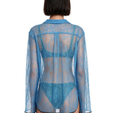 Camicia Lace in blu 