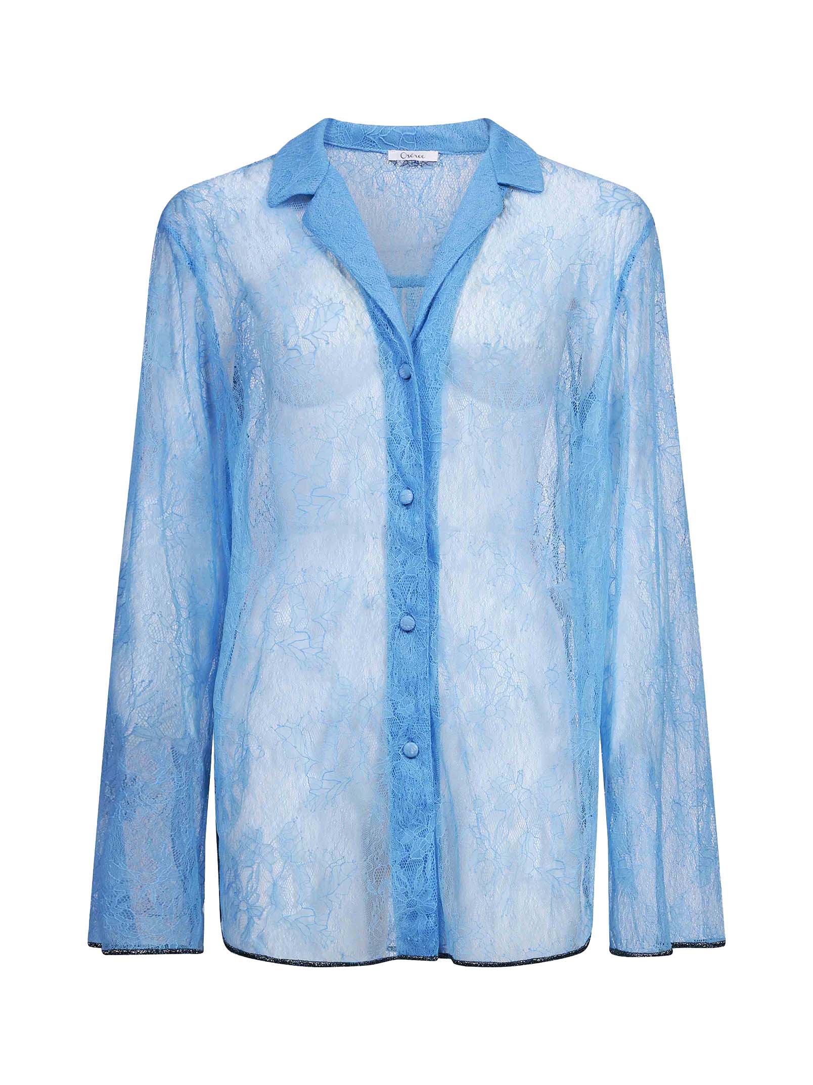 Camicia Lace in blu 