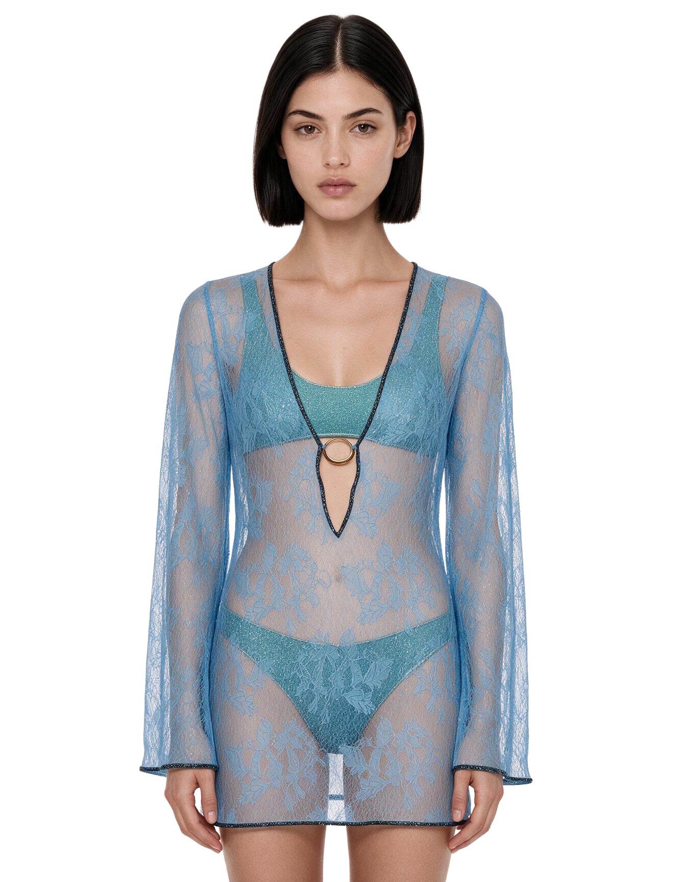 Kaftano Lace in blu 