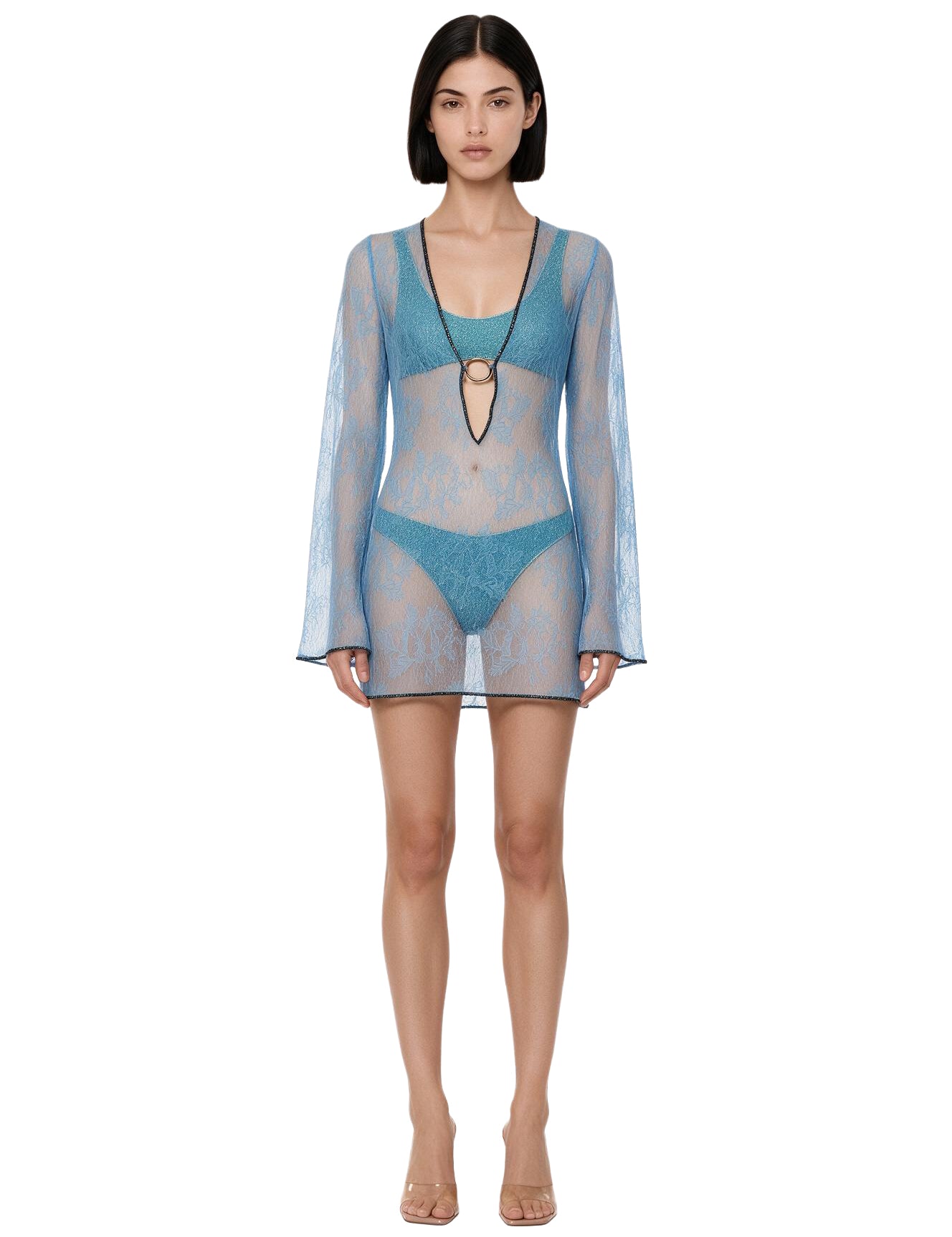 Kaftano Lace in blu 