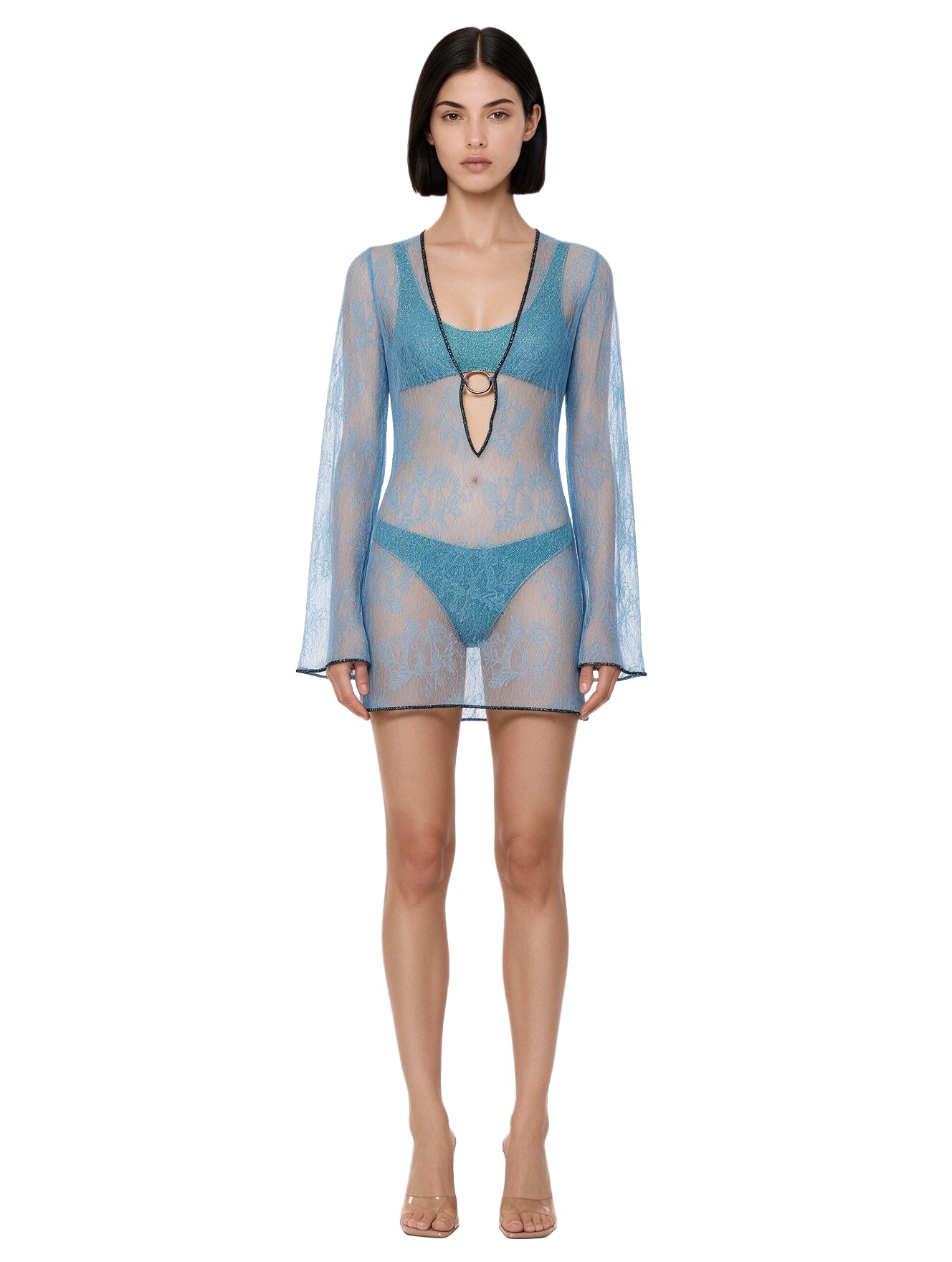Kaftano Lace in blu 