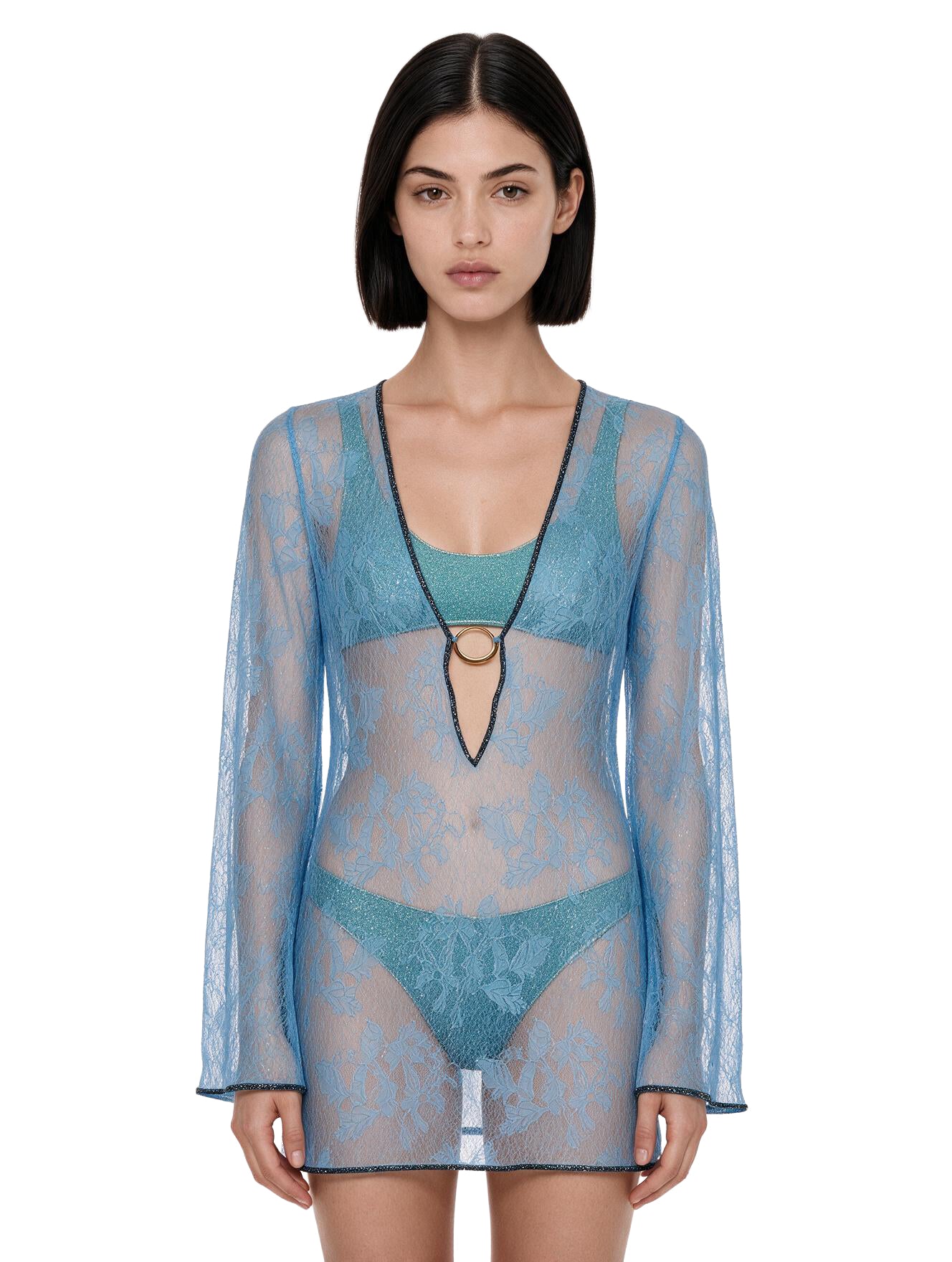 Kaftano Lace in blu 