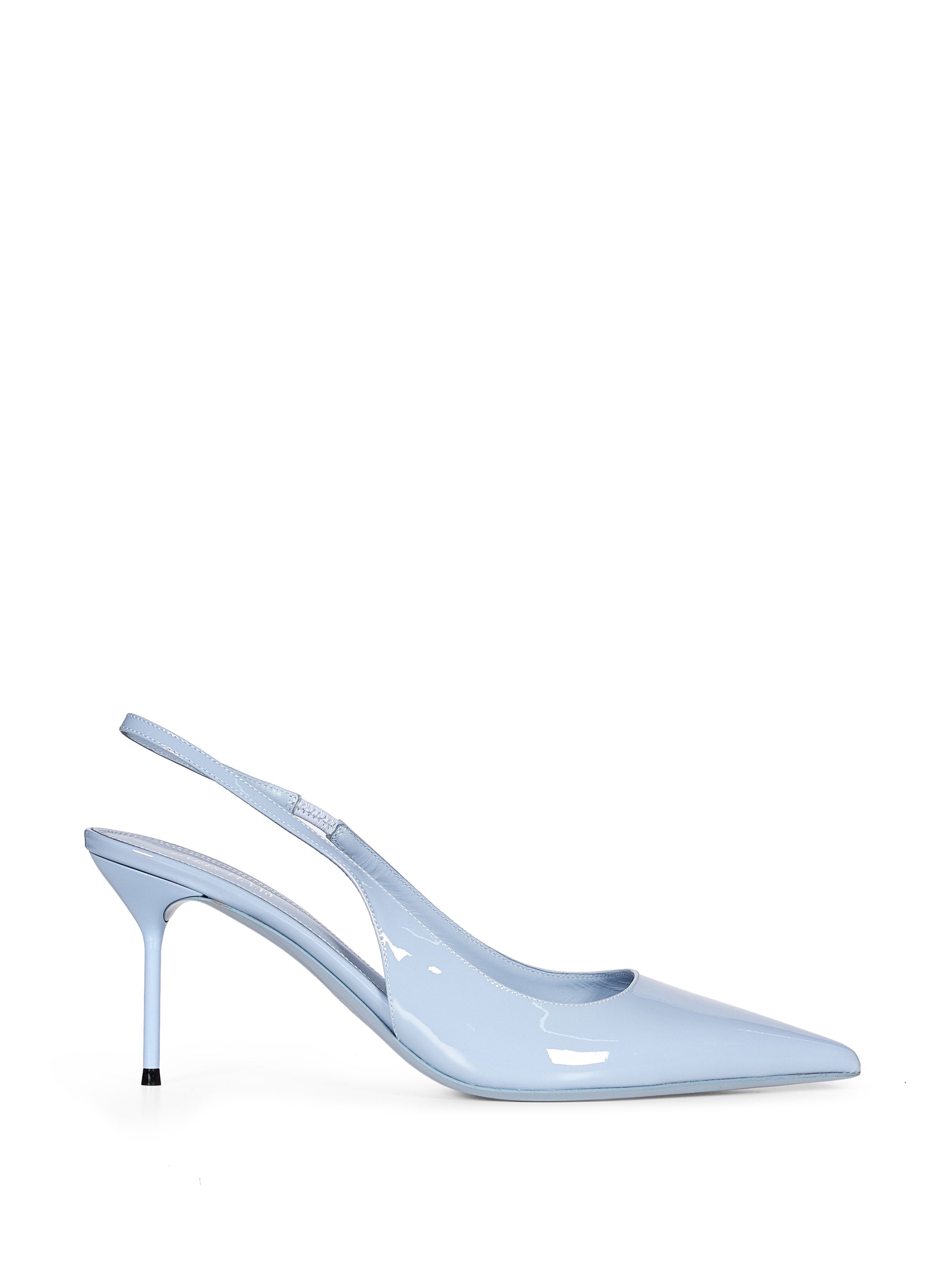 Decollete Lidia con cinturino in azzurro 