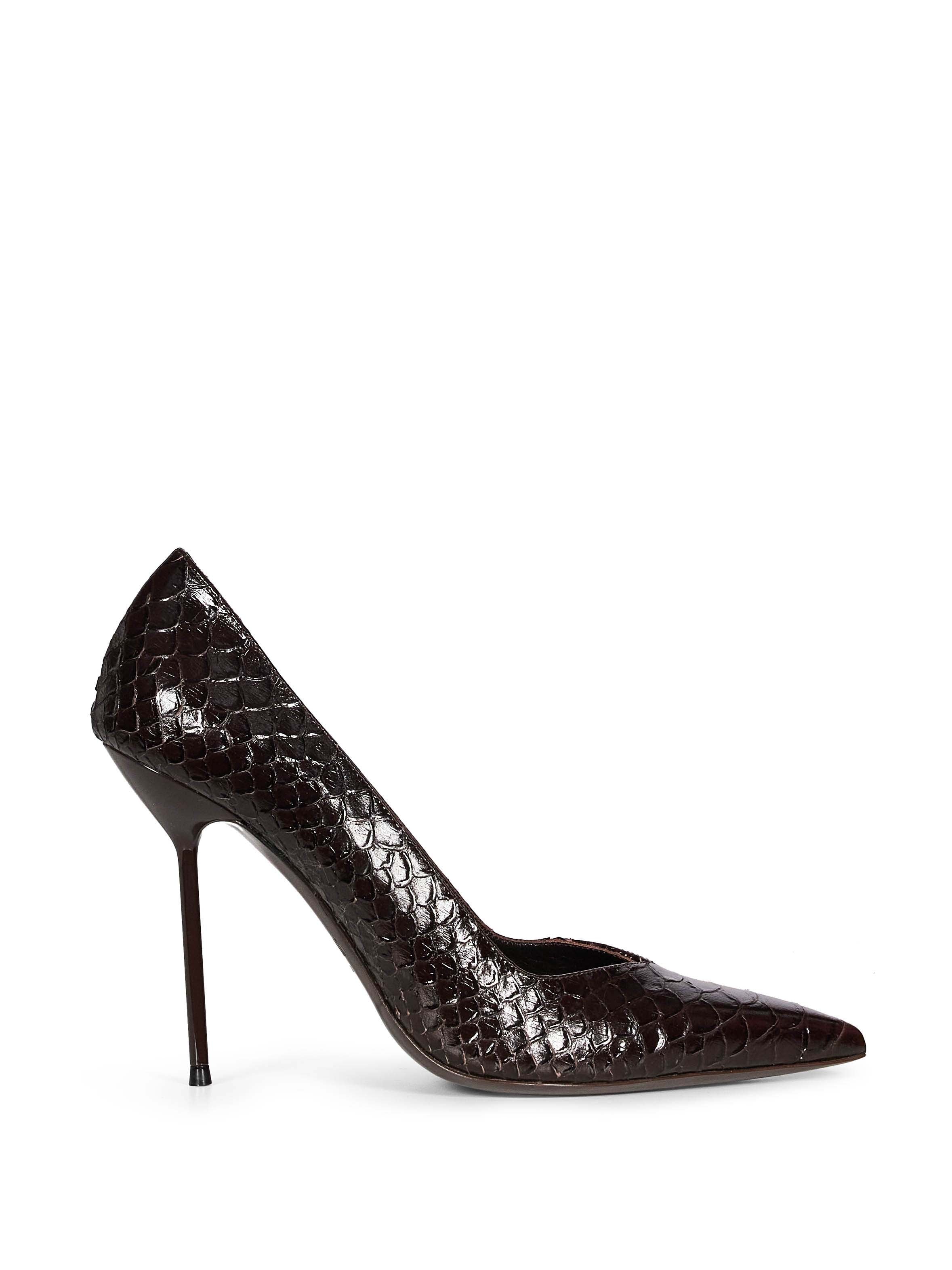 Decollete Lidia in marrone scuro 