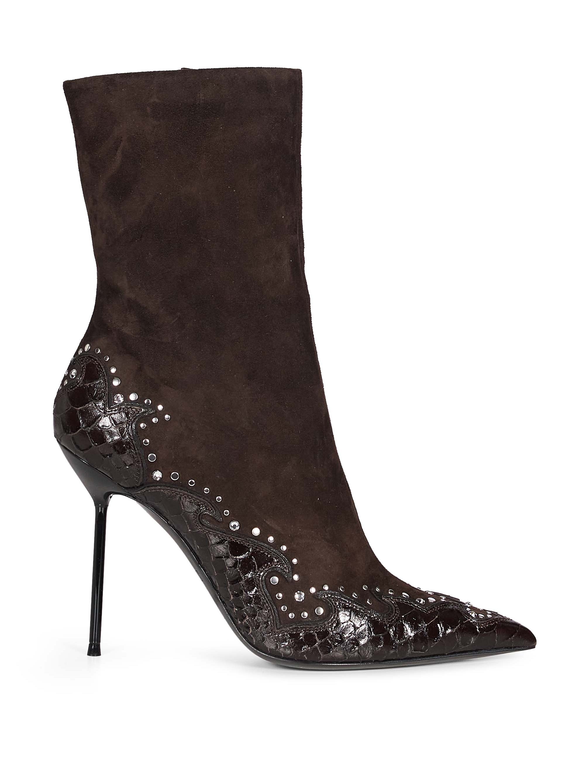 Stivaletti Lidia Queen of Hearts in marrone 