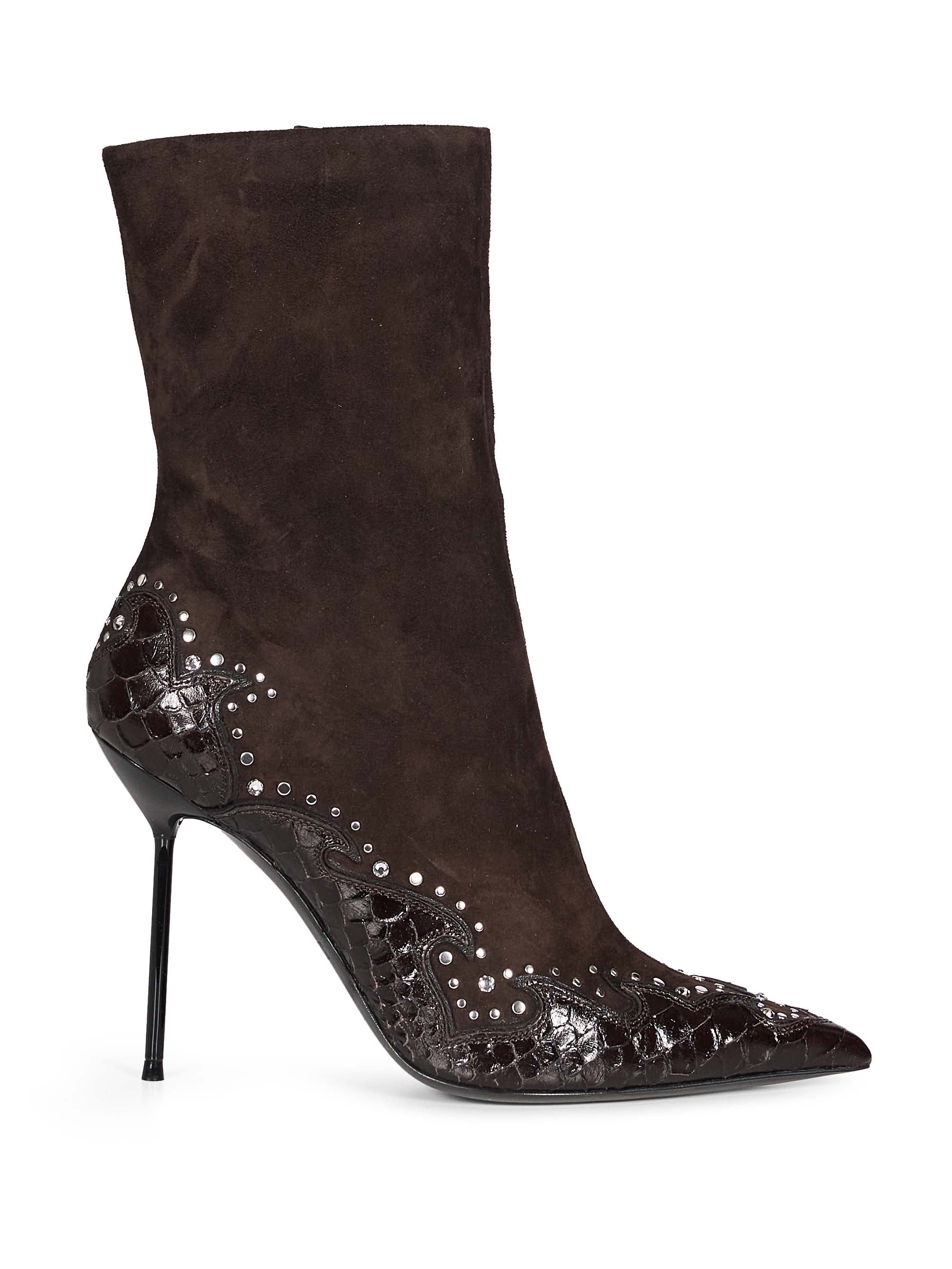 Stivaletti Lidia Queen of Hearts in marrone 