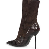 Stivaletti Lidia Queen of Hearts in marrone 
