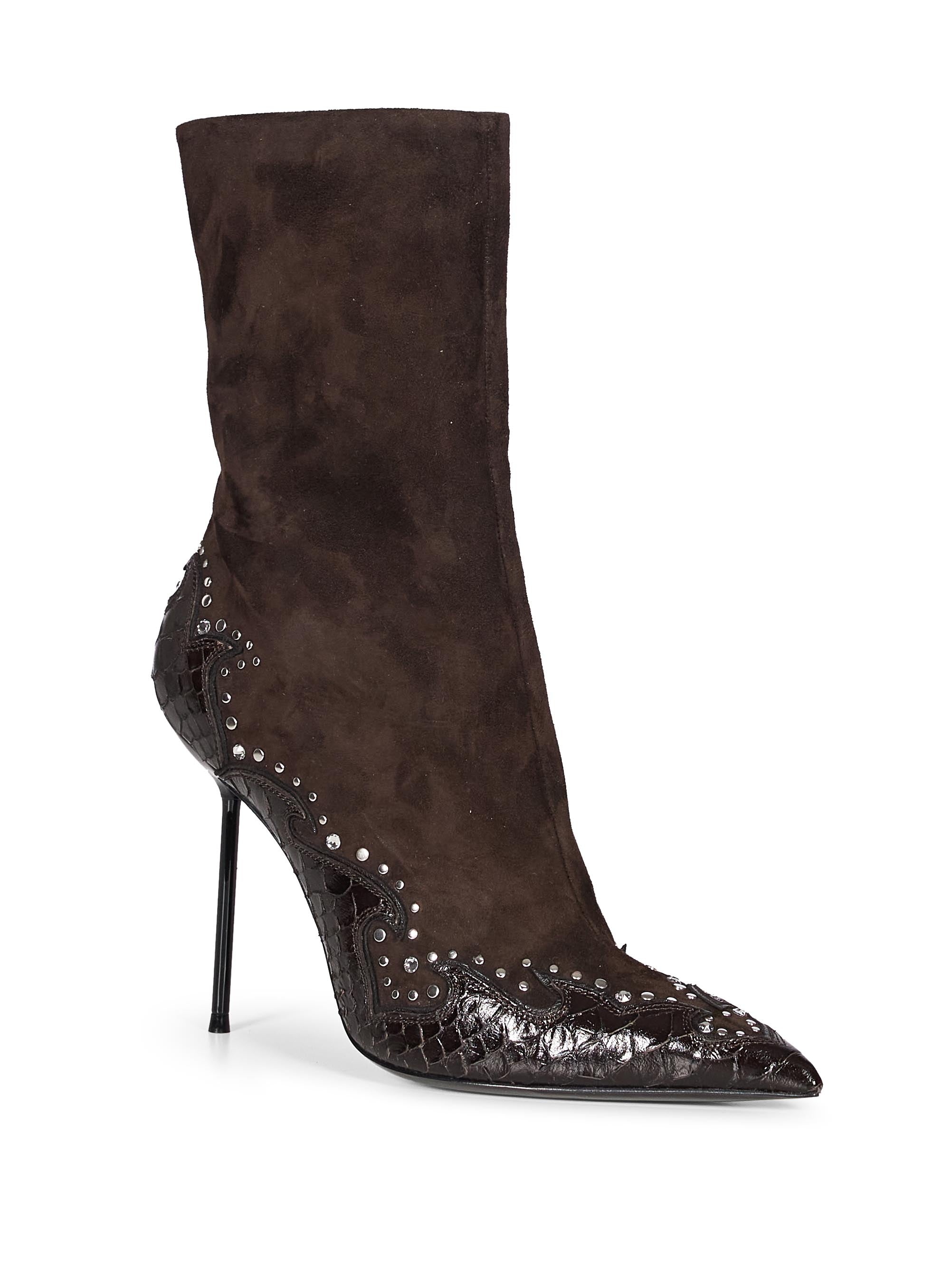 Stivaletti Lidia Queen of Hearts in marrone 