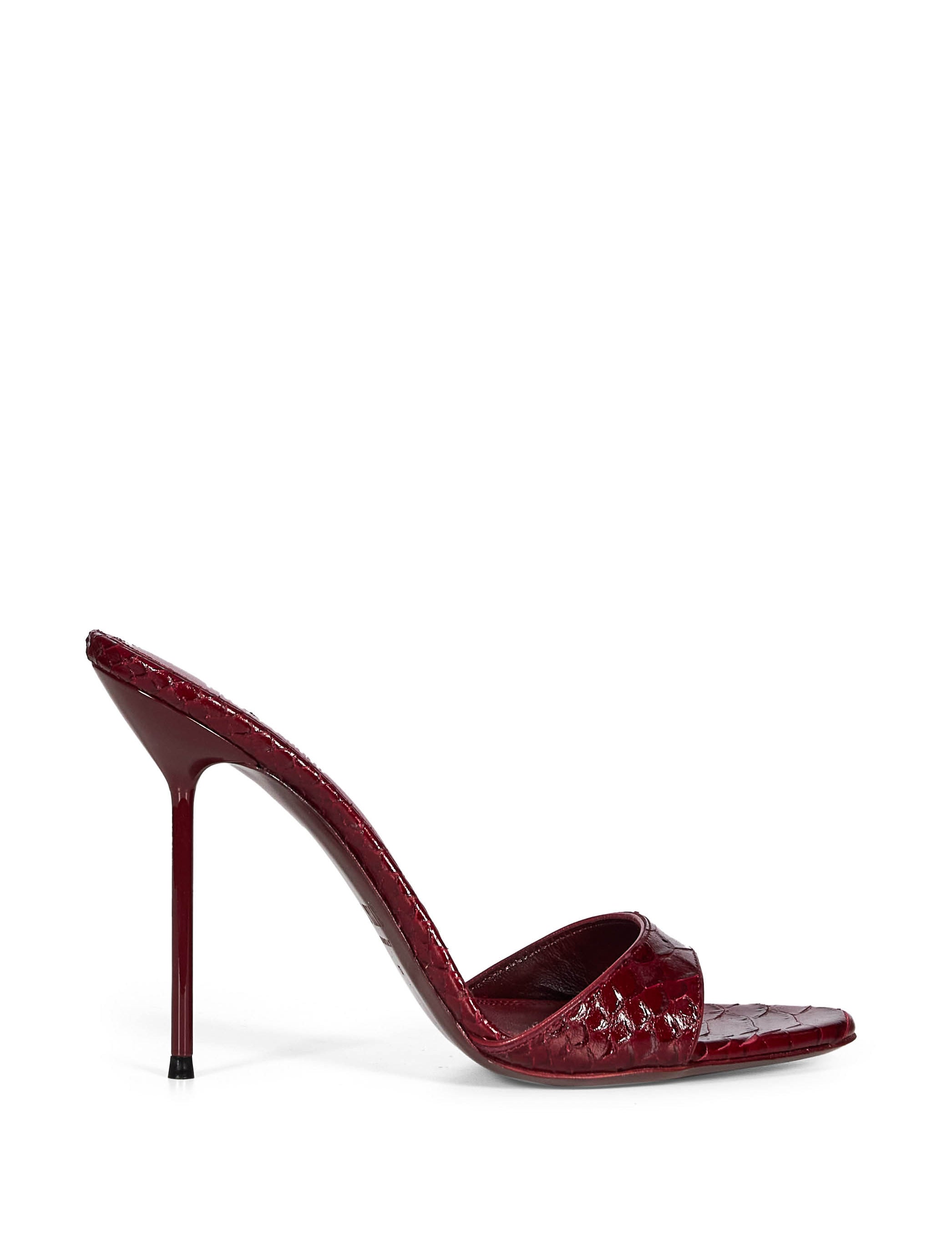 Mules Lidia in rosso scuro 