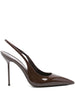 Decollete Lidia con cinturino in marrone