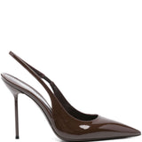 Decollete Lidia con cinturino in marrone 
