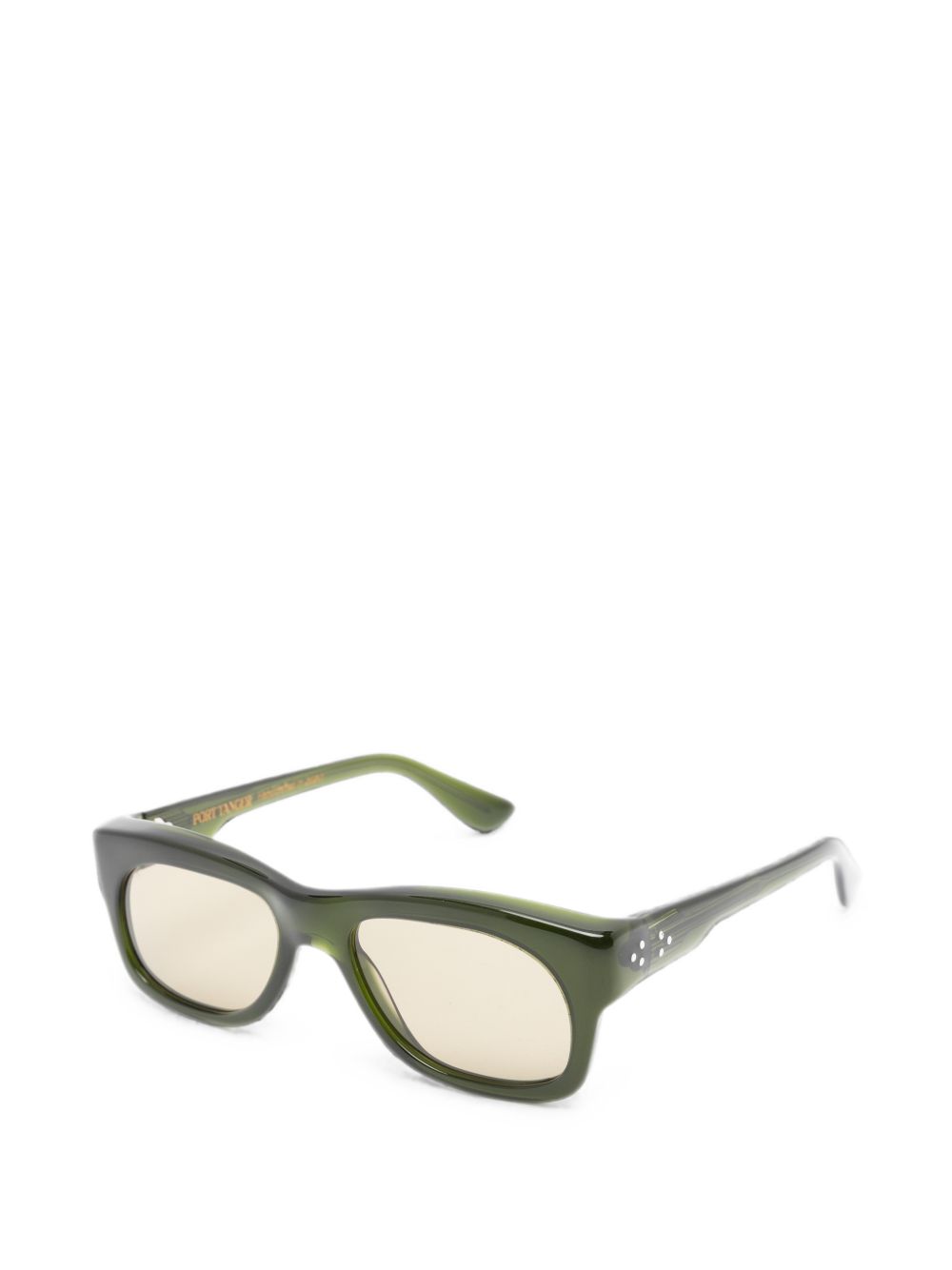 Occhiali da sole quwa con montatura rettangolare in verde 