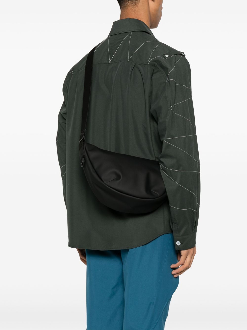 Borsa a spalla valera in nero 