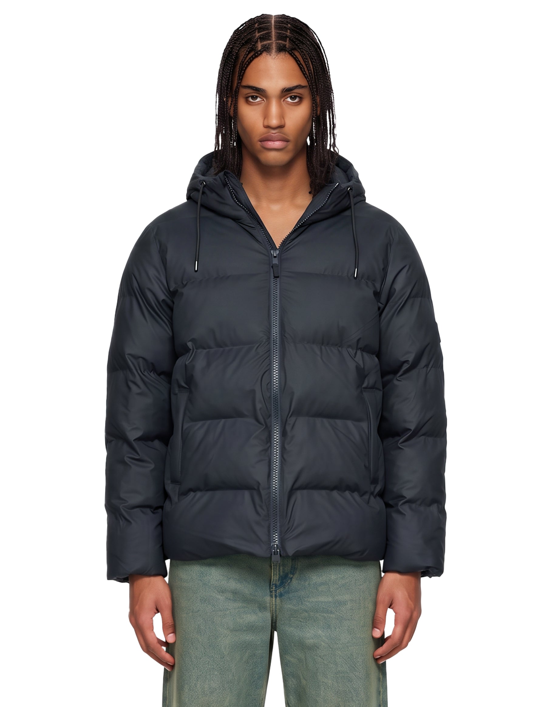 Piumino Alta in blu navy<BR/> 