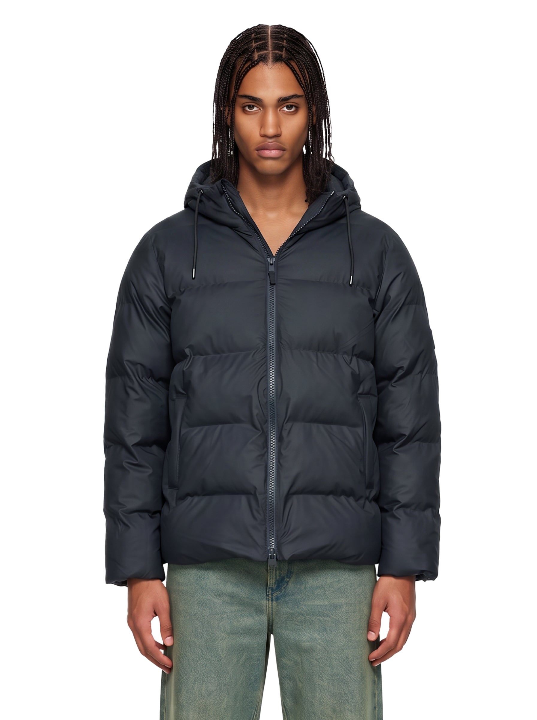 Piumino Alta in blu navy<BR/> 