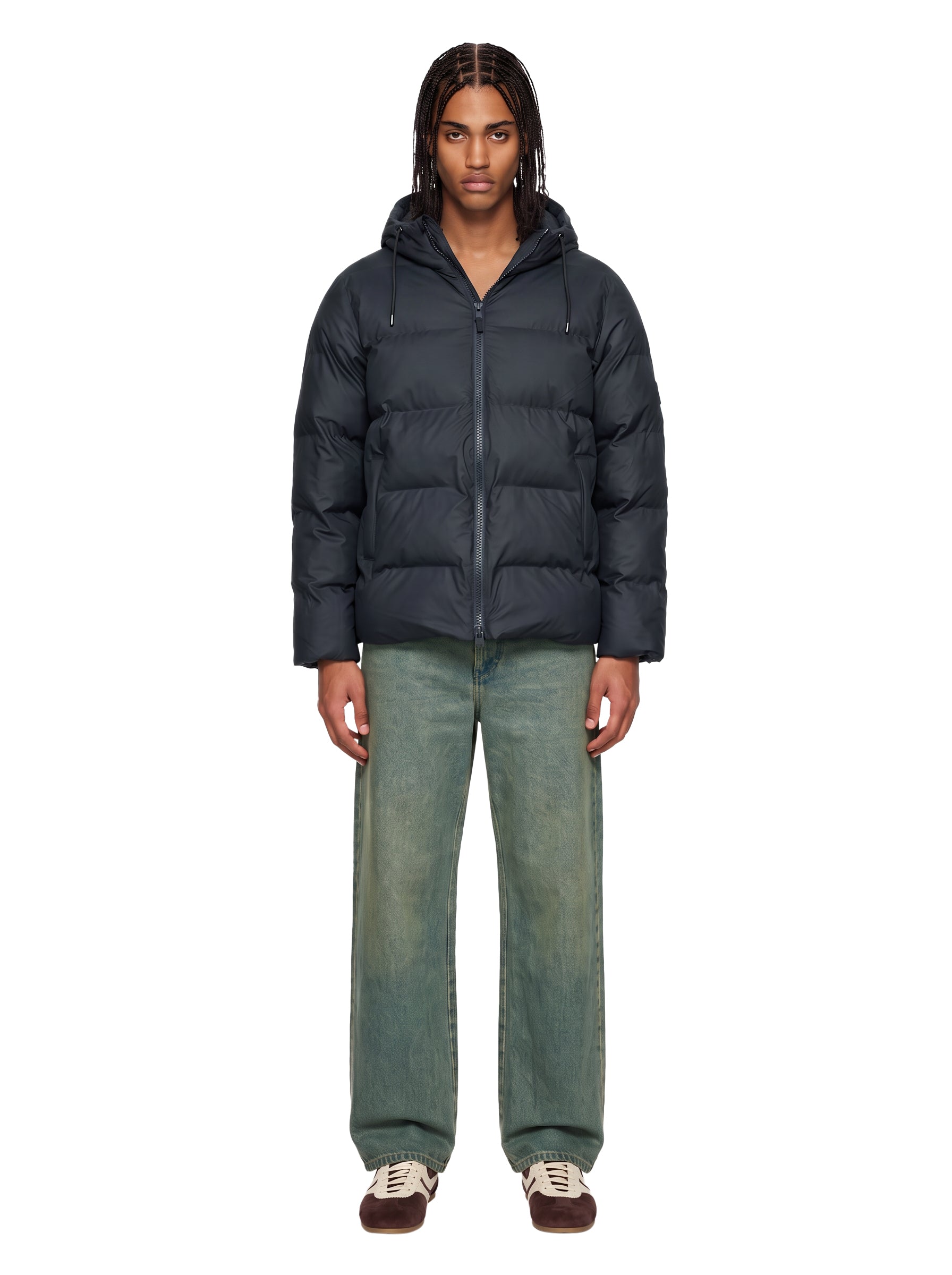 Piumino Alta in blu navy<BR/> 