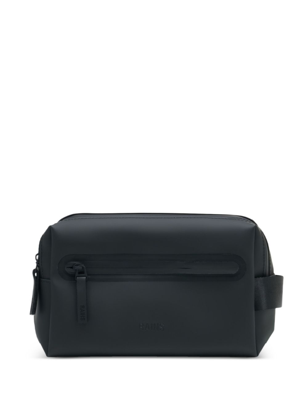 Beauty case con zip w3 in nero 