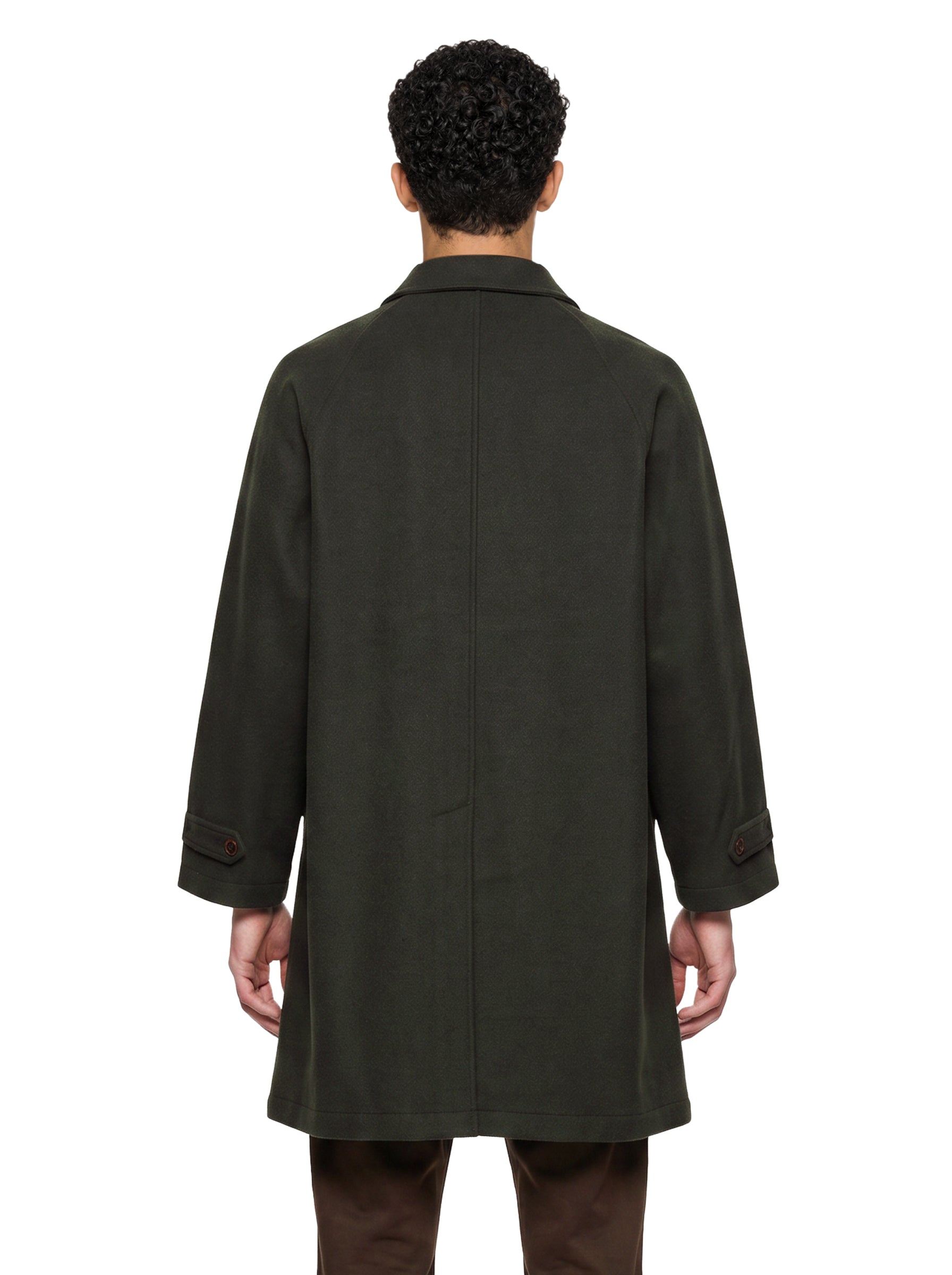 Cappotto in lana verde 