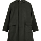 Cappotto in lana verde 