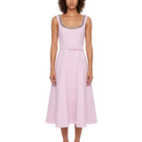 Abito midi Yolanda in rosa 