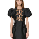 Abito mini Venus in nero 