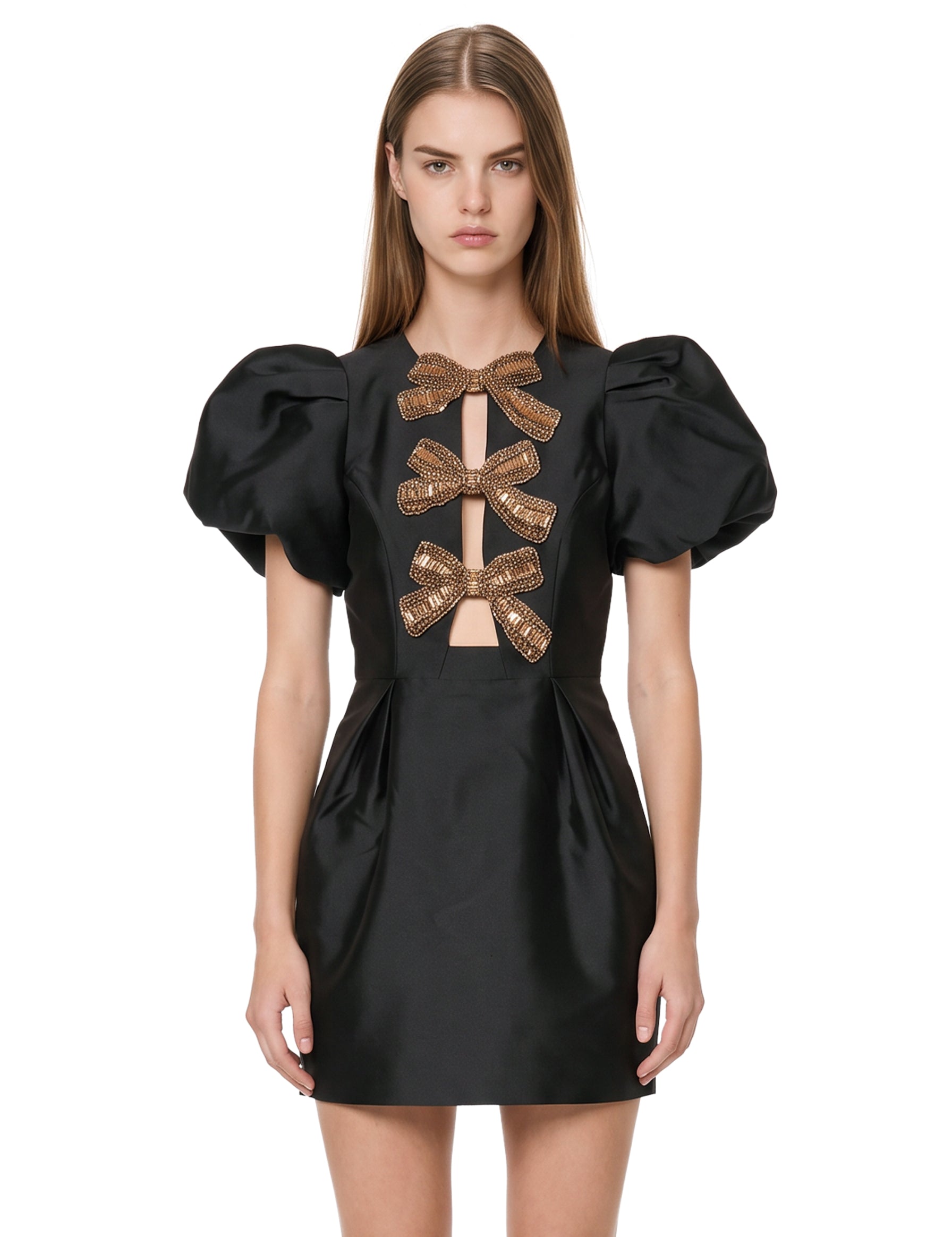 Abito mini Venus in nero 