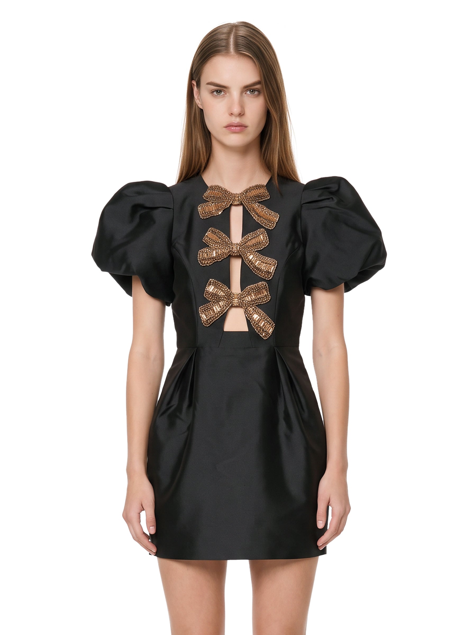 Abito mini Venus in nero 