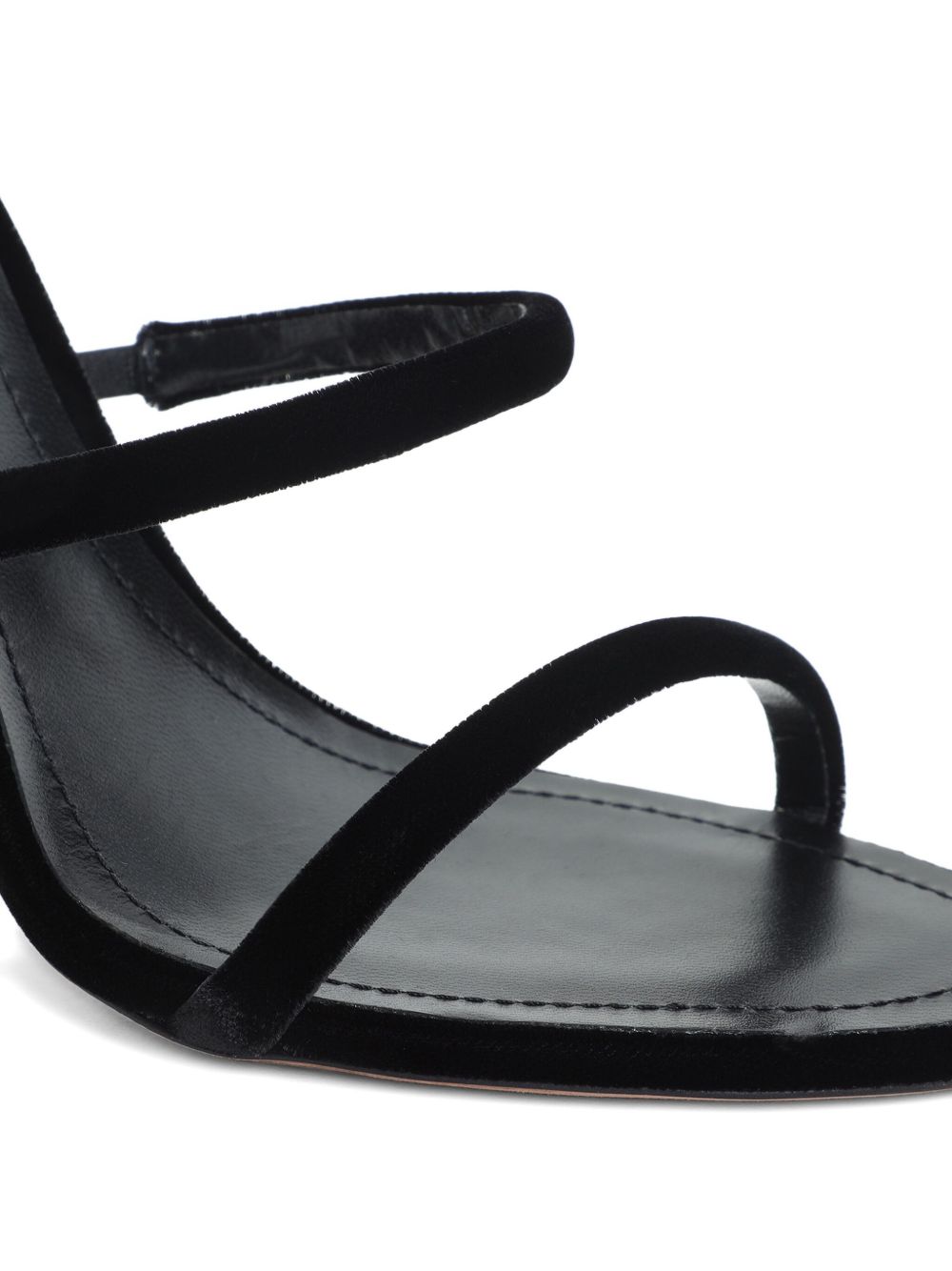 Sandali in velluto cleo in nero Rene caovilla - donna 