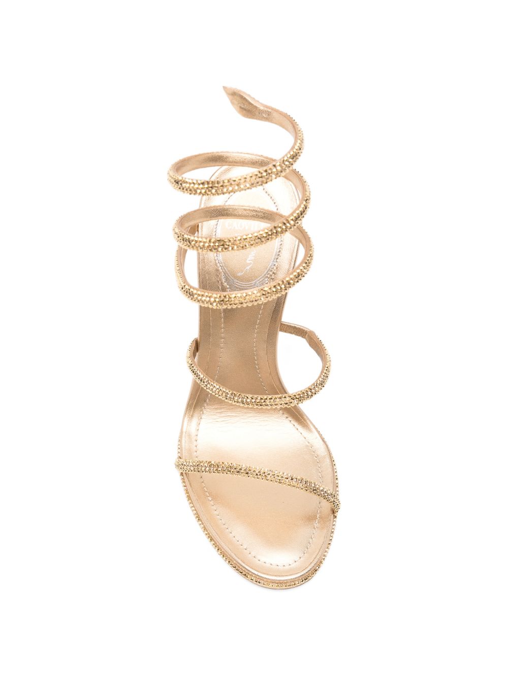 Sandali Cleo con strass in oro 