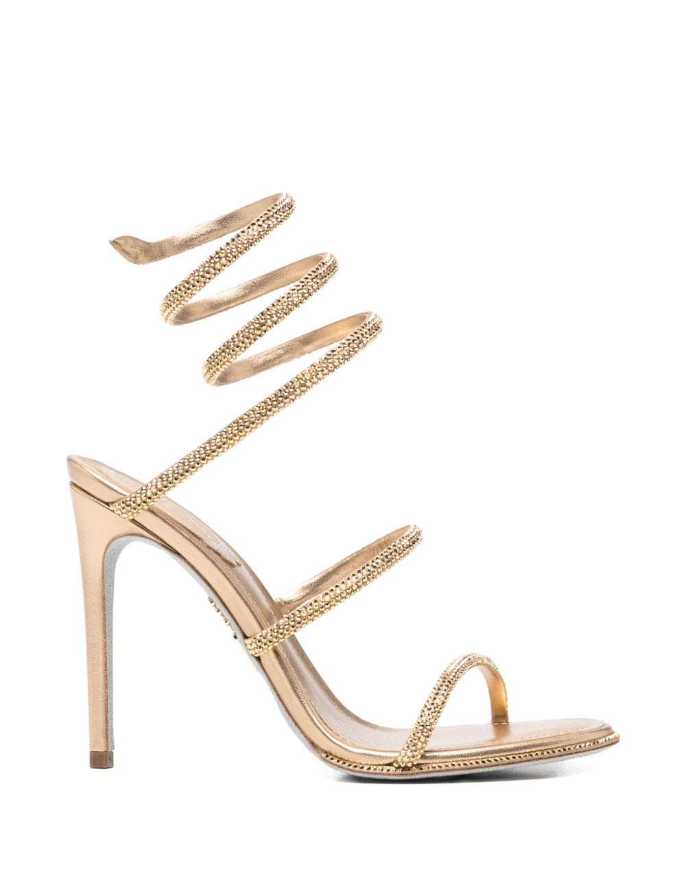 Sandali Cleo con strass in oro 