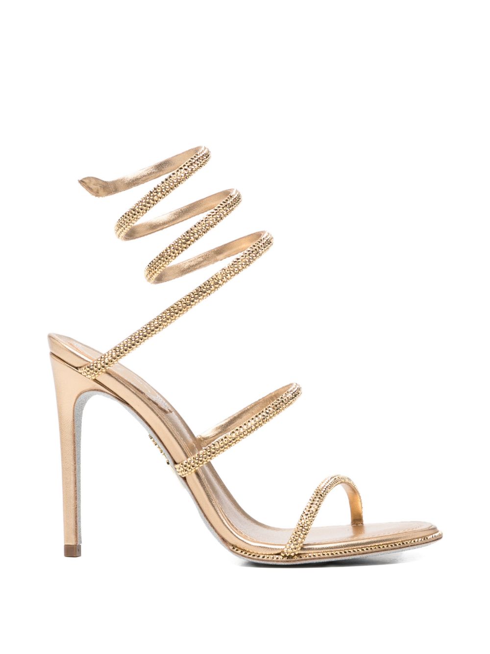 Sandali Cleo con strass in oro 
