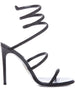 Sandali Cleo con strass in nero
