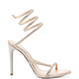 Sandali Cleo con strass in avorio 