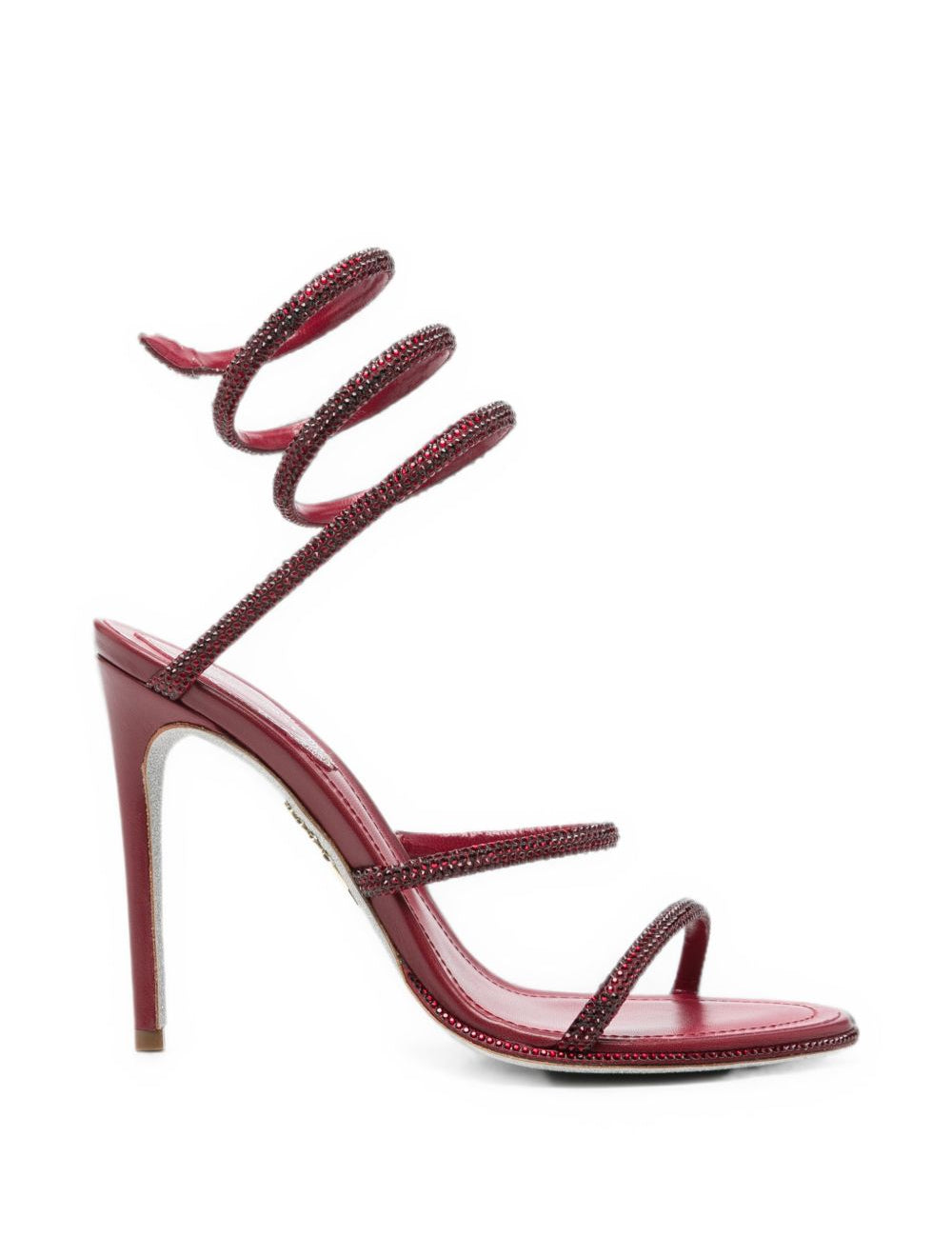 Sandali Cleo con strass in bordeaux 