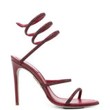 Sandali Cleo con strass in bordeaux 