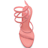 Sandali Cleo con strass in rosa 