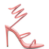 Sandali Cleo con strass in rosa 