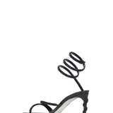 Sandali Margot con cristalli in nero 