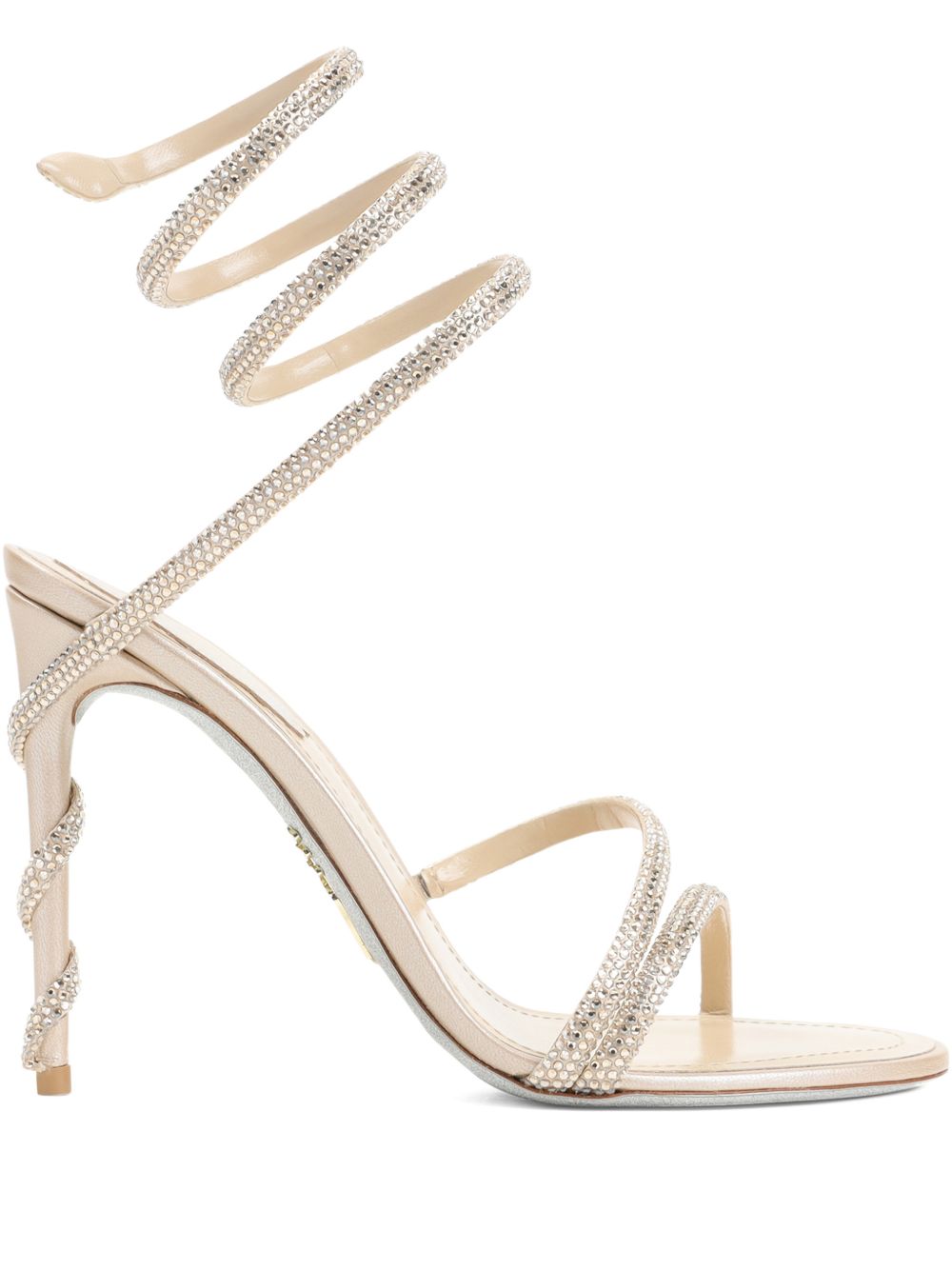 Sandali Margot con strass in avorio 