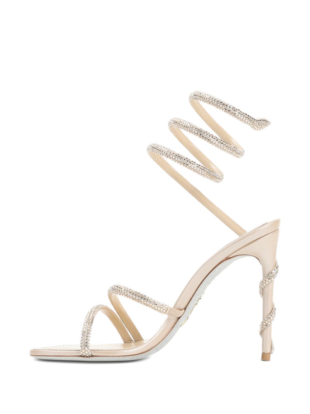 Sandali Margot con strass in avorio 
