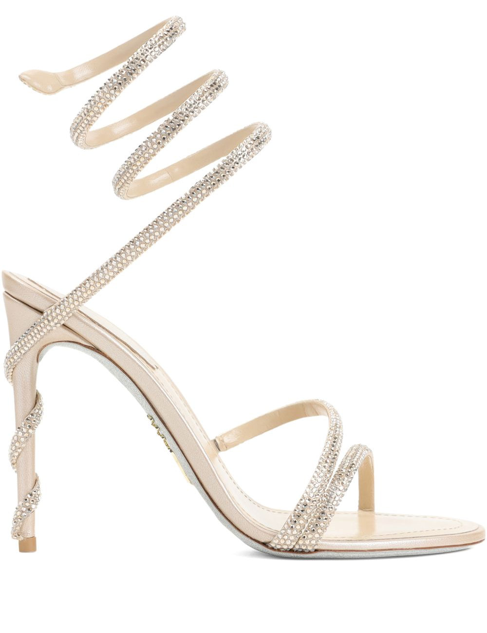 Sandali Margot con strass in avorio 