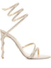 Sandali Margot con strass in avorio