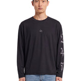 T-shirt a maniche lunghe 247 nobel in nero 