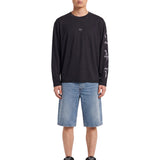 T-shirt a maniche lunghe 247 nobel in nero 