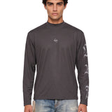 T-shirt 247 nobel a maniche lunghe in grigio 