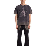 T-shirt "247 Fallen Angel" in nero 
