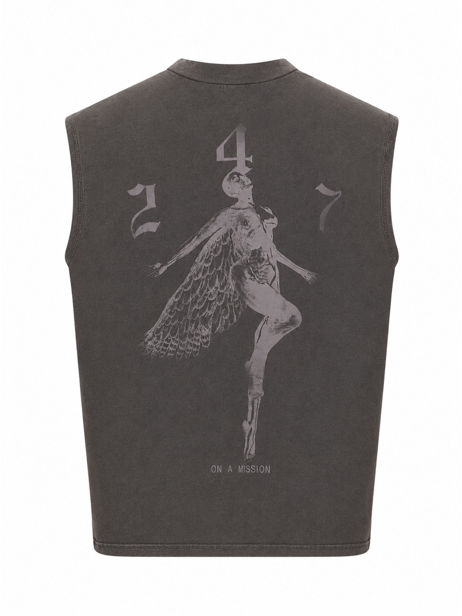 Canotta "247 Fallen Angel" in nero 