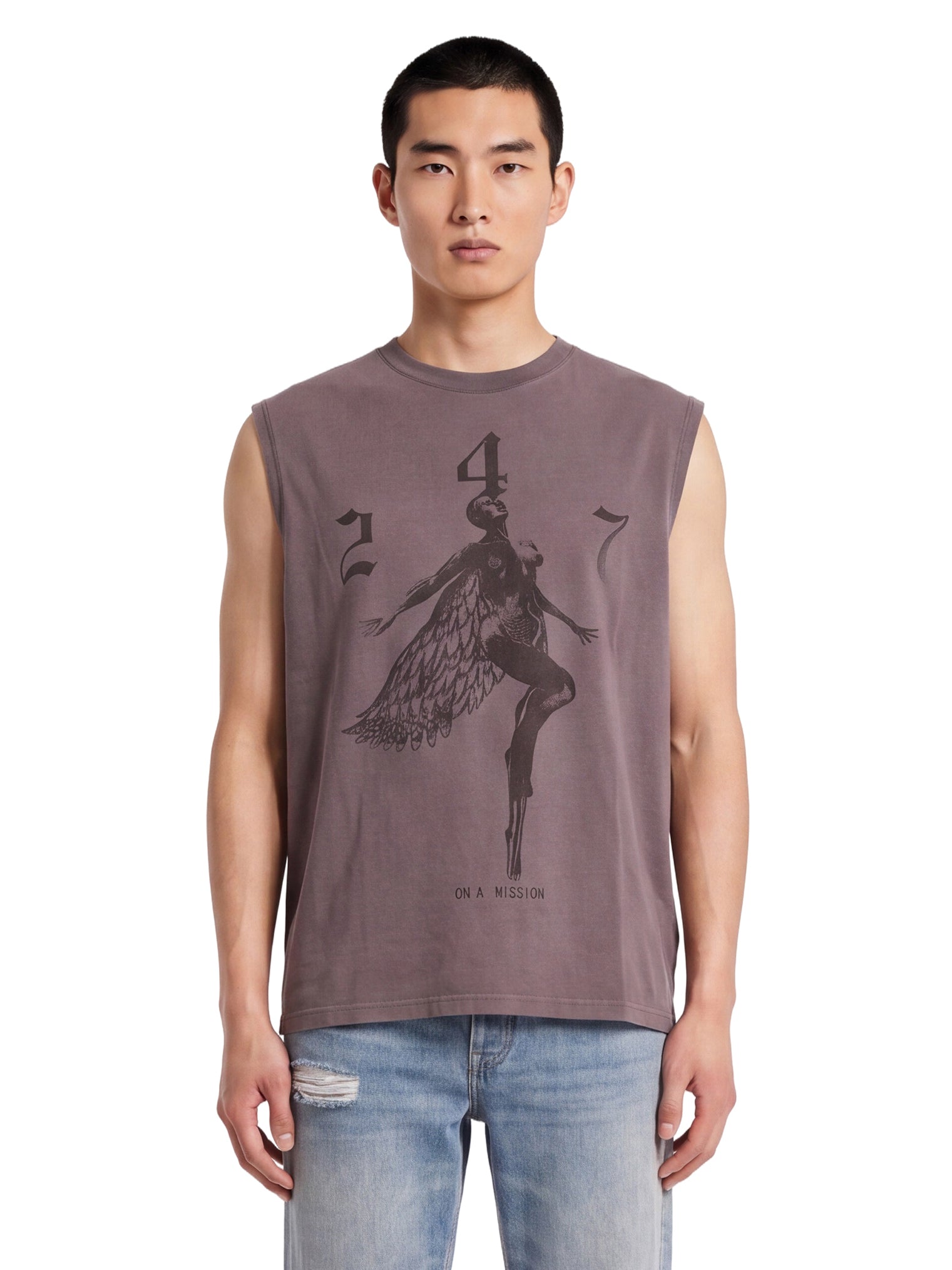 Canotta "247 Fallen Angel" in grigio 