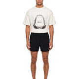 Shorts con vita elasticizzata Ghost in nero 
